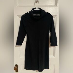 Zara Woman’s Black Turtleneck Sweater Dress